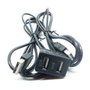 Car Dual USB Port 3.5mm AUX USB Extension Cable Lead Headphone Male Jack Adapter