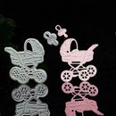 Baby Carriage Pram Cutting Die Stencil Decor Scrapbook Embossing Paper Card B6H0