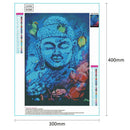 5D DIY Full Drill Diamond Painting Blue Buddha Cross Stitch Embroidery Kits