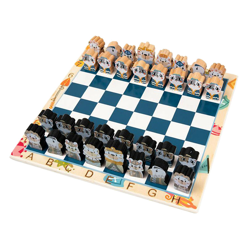 Wooden Chess Game Chessman King & Queen Chessboard Accessory Traditional Table