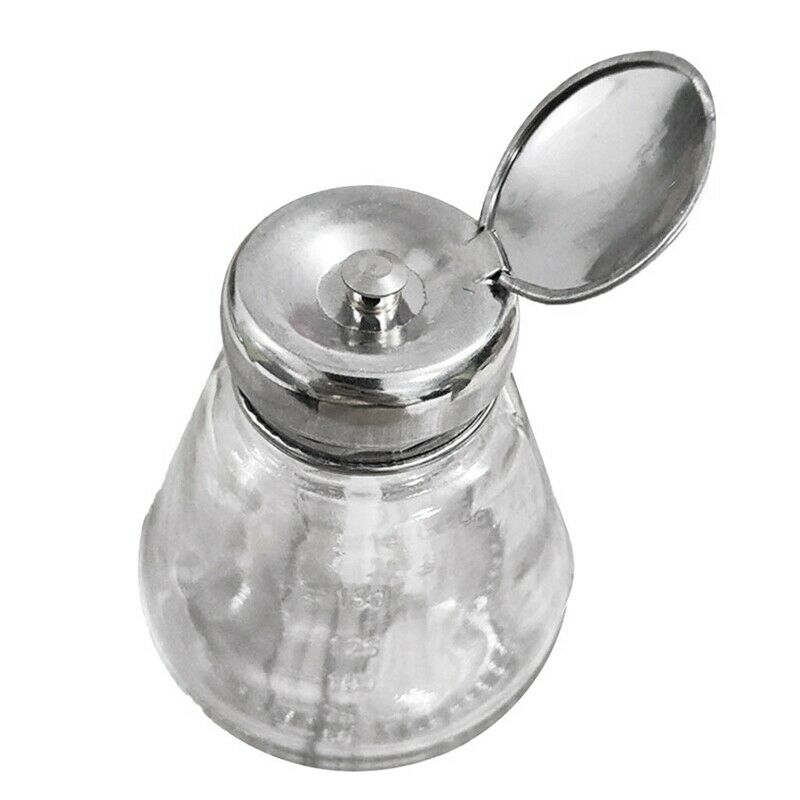 Empty Nail Polish Makeup Remover Pump Dispenser Glass Push Down Press Bottl M1M2