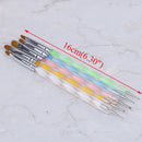 5pcs 2way marbleizing dotting manicure tools painting dot pen nail art pa OZ