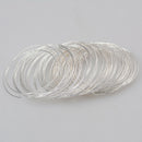 50pcs Alloy Stackable Bracelet Bangles Set Womens Belly Dance Bangle Rings