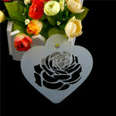 Excellent Rose Flower Leaf Cake Stencil Wedding Coffee Cupcake Cookie Decor TO