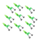 10PACK LED Twin Bells Fishing Tackle Night Sea Fishing Bite Alarm