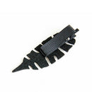 Black Leaf Plant Hair Clips Felt Handmade Hair Accessories for Women Kids G