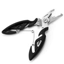 Black Stainless Steel Fishing Pliers Scissor Line Cutter Hook Remove Tackle New