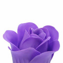 9Pcs Scented Rose Flower Petal Bath Body Soap Wedding Party Gift(Purple+Whi