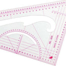 Sewing Ruler Set (4 Pcs) - Metric Ruler Set French Curve Pattern Grading Ru X3O4