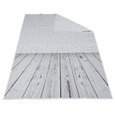 Vinyl Wood Floor Photography Studio Prop Background 3x5FT White Brick Wall