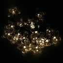 Solar Light Wreath, 5 meters solar LED light string 20 butterfly decorative U4E6