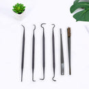 6pcs Nylon Gun Cleaning Tool Set Clean Picks Brush Carbon Double Ended ipk