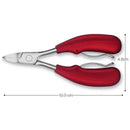 Double Spring Soft Rubber Handle Fingernail&Toenail Cuticle Nipper Trimming
