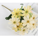 Artificial Silk  Flower Bouquet 5 Stems 10 Heads, 33cm/12.99''-Yellow