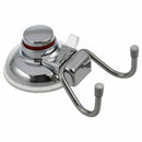 Vacuum Stainless Steel Suction Cup Double Hook Bathroom Wall Hanger