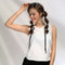 Sports Sleeveless Hooded Yoga Shirt Women Long Tank Tops Back Hollow Out Fi T1S4