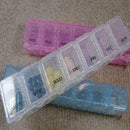7 Day Weekly Transparent 7 Fach Tablet Pill Box Fall Veranstalter Halter N5 L6F3