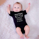 Summer Print Baby Boys Girls Romper Short Sleeve Sunsuit (Black 9-12M) A