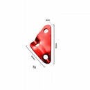 10PCS Red Alloy Tent Cord Rope Fastener Wind Rope Buckle Triangle Tensioners New