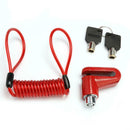 Anti-Theft Wheels Disc Brakes Lock w/ Steel Wire for M365 Scooter (Red) A