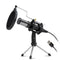 Condenser Recording Microphone 3.5mm Plug and Play PC Microphone, Broadcast