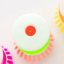 5pcs Kitchen Wash Tool Pot Dish Brush with Washing Up Liquid Soap Dispenser