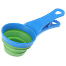 Pet Folded Cat Feeders Bowl Food Storage Spoon Sealing Clipper Dog Suppli_