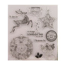 Silicone Clear Stamp Transparent Rubber Stamps DIY Scrapbook Christmas deer M&O