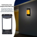 Waterproof 91 LED Solar Wall Flame Lamp Halloween Christmas Outdoor Decor