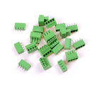 10X 2EDG 4Pin Plug-in Screw Terminal Block Connector 3.81mm Pitch Right AnglS Gw