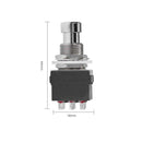 Guitar Effects Pedal Stomp Foot Metal Switch True Bypass Accessory (Black)