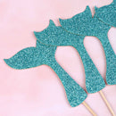 mermaid fishtail flag cake topper birthday party decorations supplies girl favJR