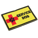 Rectangle Embroidered SERVICE DOG Patch Applique Armband Sew-on Clothes Bags