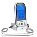 Food Meat BBQ Thermometer Digital Wireless Dual 2 Probe Cooking Thermometer