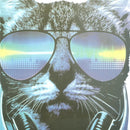 Music Cat Iron on Patches Washable Heat Transfer Stickers T-shirt Appliques ME