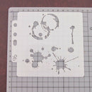 Reusable Water droplet Stencil Airbrush Art Home Decor ScrapbookingAlbumCraftxp