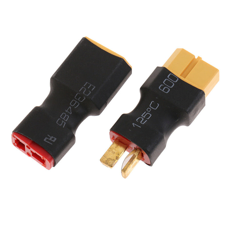 2Pcs T-Plug to XT60 Plug Connector for RC Battery Charger Adapter Socket