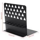 White New Creative Metal Bookends with Pen Holder Desk Organizer Stand Offi