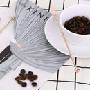 1X(5Pcs Stainless Steel Stirrer Beverage Stirrers Stir Cocktail Swizzle Sti