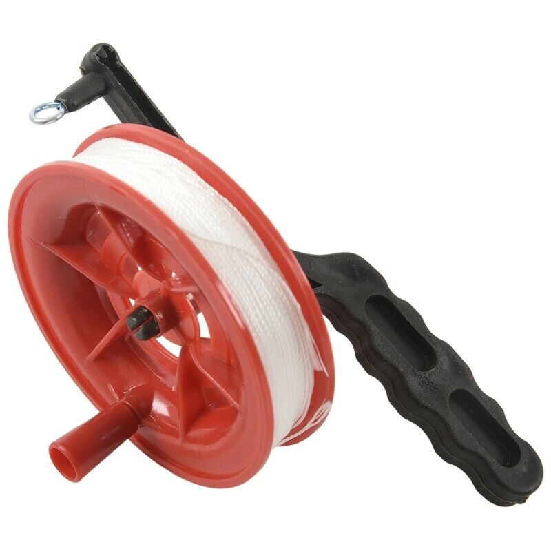 5X(100M Twisted String Line Red Wheel Kite Reel Winder H5W6)