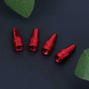 5pcs Bicycle Presta High Aluminium Pressure Valve Caps Dust Covers (Red)