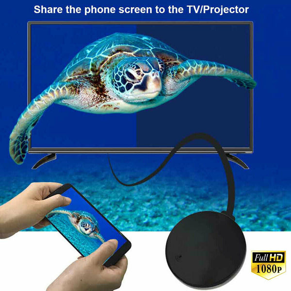 2.4G Screen Mirroring Receiver Wireless WiFi 1080P 60fps Projector Home Theater