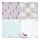 12x Christmas Snow Background Scrapbooking Paper DIY Planner Card Diary Crafts