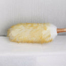 Modern Dust Sweeping Furniture Lambswool Duster Wood Handle Home Cleaning S