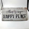 "this Is My HAPPY PLACE" Wooden Plaque Stand Party Room Decor Craft DIY Gift