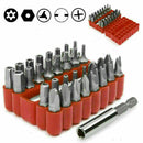 33PC SECURITY BIT SET SCREWDRIVER TOOL HOLDER TORX Y0M5 SPANNER STAR HEX Y7 J2K9