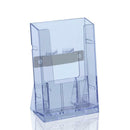 Clear Acrylic Business Card Holder Brochure Desk Stand Pamphlet Display A+