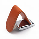 PU-Leather Clamshell Flash Drive Memory Stick Storage Thumb for Computer Brown