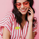 Creative Yellow Lemon Brooches Enamel Badges Jacket Bag Decor Jewelry Gift