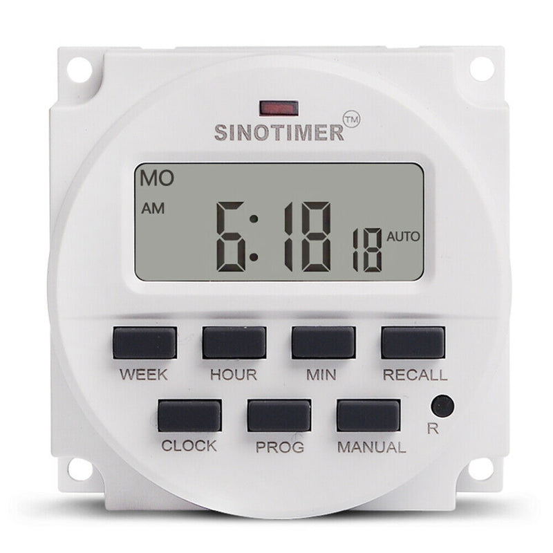 TM618H Auto Cycle Timing Controller Weekly Programmable Timer Switch (12V)